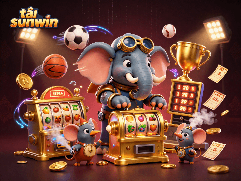 Spin the golden slot machine contraption while enjoying tải sunwin's thrilling casino experience.