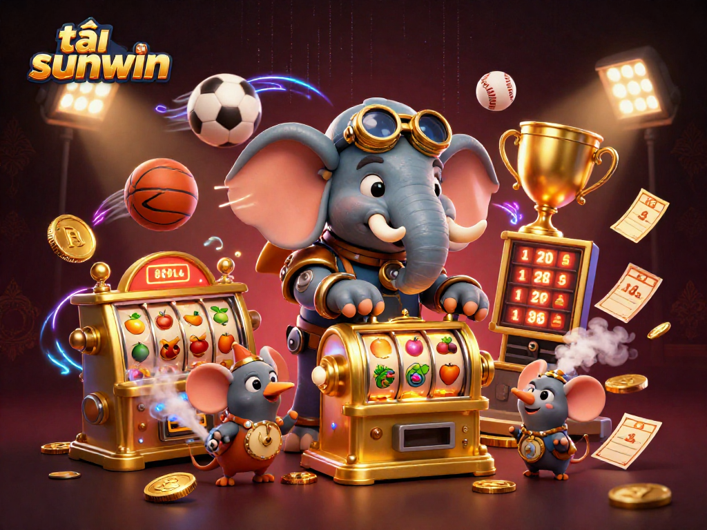 Spin the golden slot machine contraption while enjoying tải sunwin's thrilling casino experience.