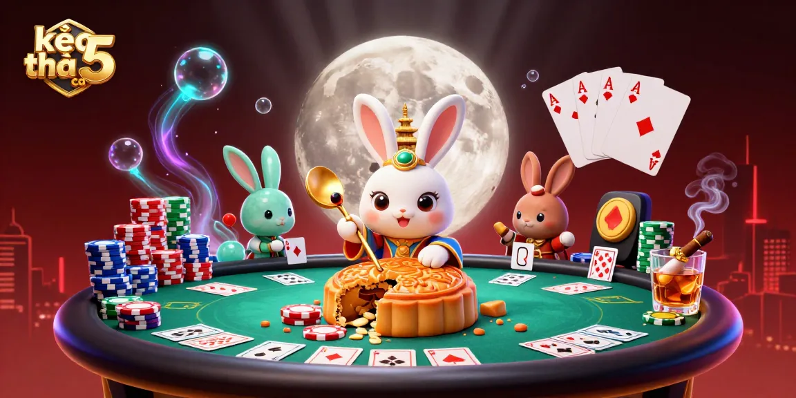 Experience thrilling action in kèo nhà cái 5, where moon rabbits reveal poker treasures amidst vibrant stakes.