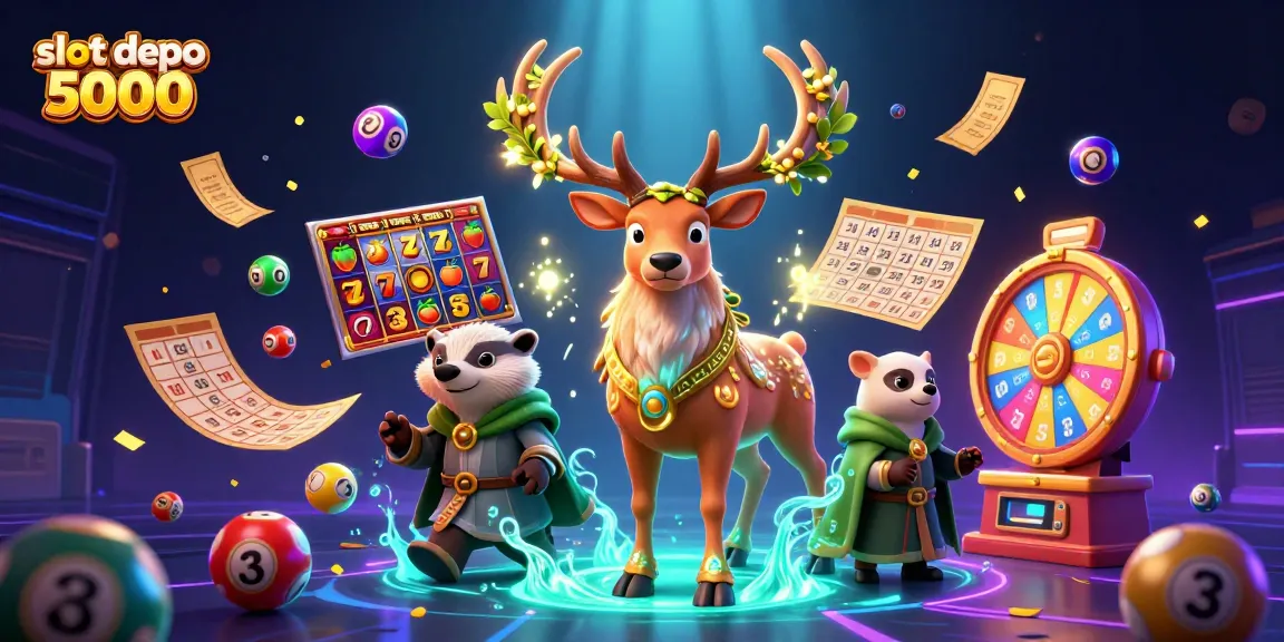 Engage with slot depo 5000's vibrant gaming experience featuring dynamic slots and colorful elements.