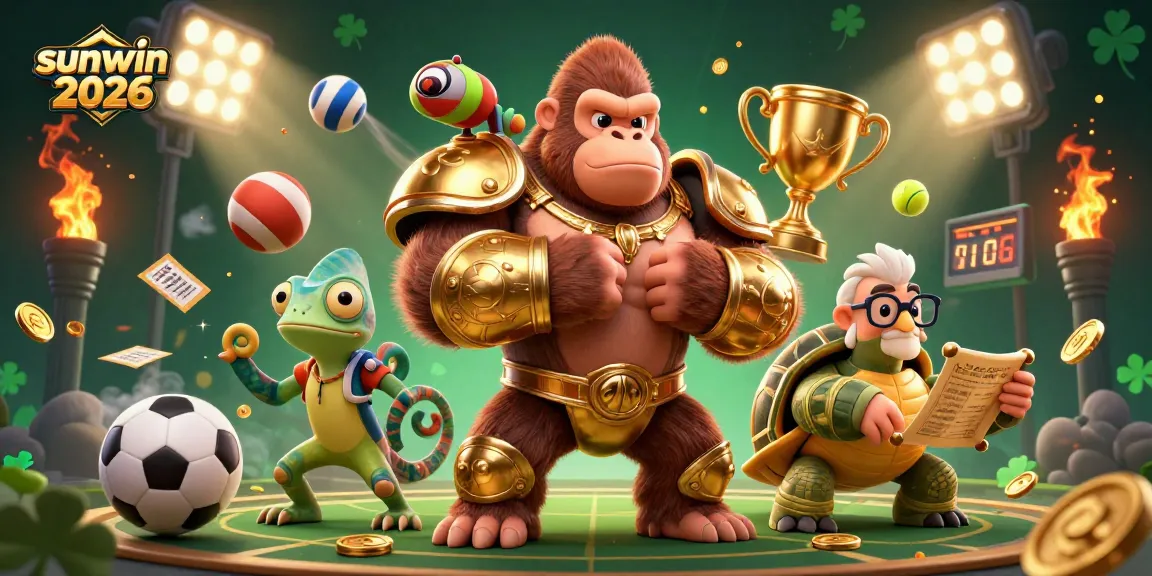 Experience thrilling gameplay with sunwin 2026 featuring a powerful gorilla king and dynamic sports elements.