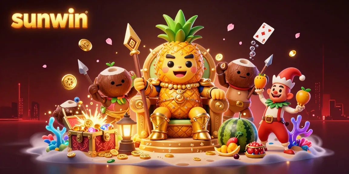 Play exciting games with sunwin while engaging with vibrant 3D casino characters and dynamic elements.
